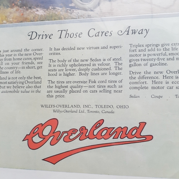 VTG '23 Print Ad Ladies Home Journal Overland Auto - Picture 5 of 8